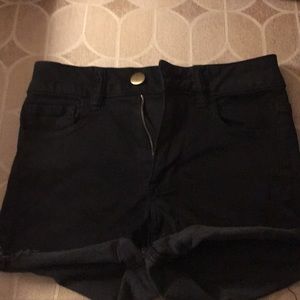 Black super stretchy shorts